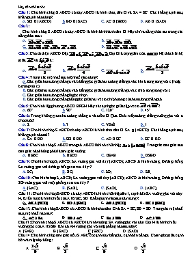 Đề kiểm tra 45 phút - Hình học 11 chương 3